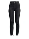 AG Sophia High-Rise Washed Straight-Leg Jeans