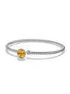 David Yurman Women's Châtelaine Sterling Silver Faceted Dome Bracelet In Citrine