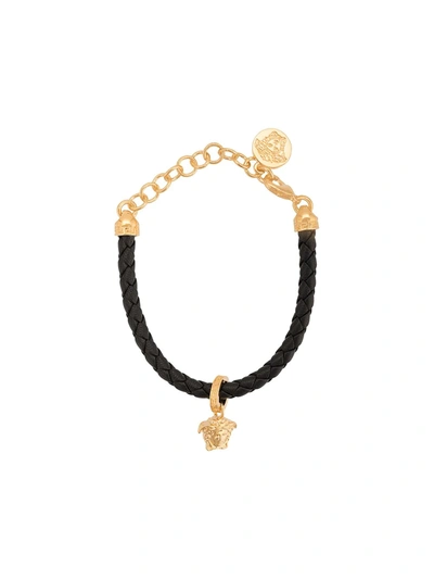 Versace Bracelet In Black,gold