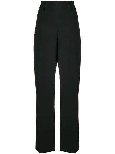 Lemaire Black High Waist Straight Leg Jeans