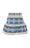 ALEXIS LUCILLE EMBROIDERED COTTON SKIRT,LUCILLEMO