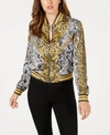 GUESS RAE PRINTED BOMBER JACKET