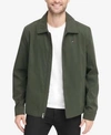 Tommy Hilfiger Men's Lightweight Full-zip Micro-twill Jacket In Olive