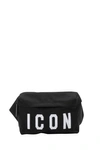 Dsquared2 Icon Embroidered Belt Bag In Black