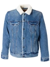 Levi's Blue Denim Type 3 Sherpa Trucker Jacket