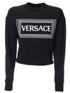 VERSACE CHECKED LOGO SWEATSHIRT,10695192