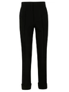 HELMUT LANG SPONGY FLARED TROUSERS,10695271