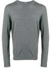 Drumohr Fine Knit Sweater In Grey