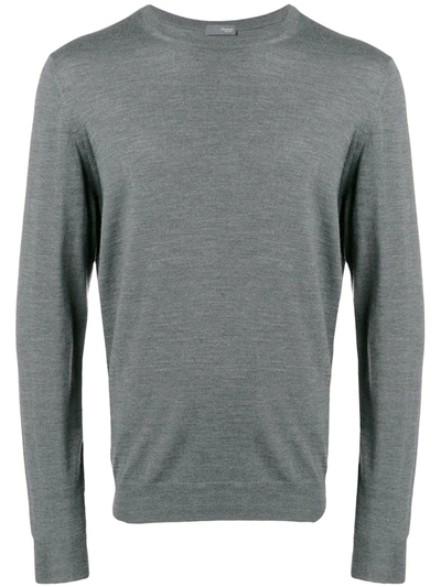 Drumohr Fine Knit Sweater In Grey
