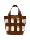 TRADEMARK TRADEMARK 'COOPER CAGE' HANDTASCHE - BROWN