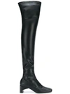 ALYX 1017 ALYX 9SM OVER-THE-KNEE SQUARE TOE BOOTS - BLACK