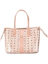 MCM MCM LOGO SHOPPER TOTE - PINK