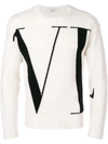 VALENTINO VALENTINO VLTN LOGO jumper - WHITE