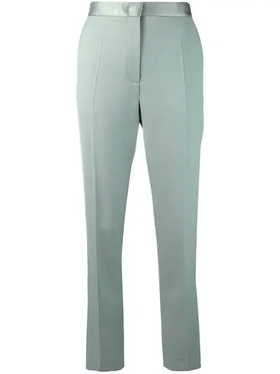 Joseph Creased Cropped Trousers In Green