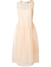 SIMONE ROCHA SIMONE ROCHA BOW DETAIL DRESS - NEUTRALS