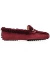TOD'S GOMMINO SHEARLING LOAFERS