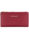 MICHAEL MICHAEL KORS MICHAEL MICHAEL KORS CALF LEATHER WALLET - RED