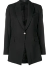 Theory Black Single Breasted Blazer In Black