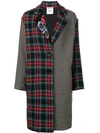 SEMICOUTURE checked single breasted coat 