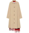 VETEMENTS WOOL-LINED COTTON TRENCH COAT,P00343337