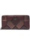 COACH WOMAN QUILTED TEXTURED-LEATHER WALLET BRONZE,GB 5016545969973570