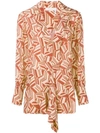 CHLOÉ GEOMETRIC PRINT BLOUSE