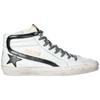 GOLDEN GOOSE MEN'S SHOES HIGH TOP LEATHER TRAINERS SNEAKERS SLIDE,G33MS595.U5 42