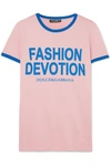 DOLCE & GABBANA Printed cotton-jersey T-shirt