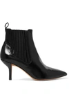 DIANE VON FURSTENBERG MOLLO LEATHER ANKLE BOOTS