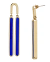 COLETTE MALOUF Reflection Cobalt Swing Earrings,18SJ-542-531 COBALT GOLD