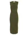 VICTORIA BECKHAM Olive Knit Midi Dress,DRKNT6627AW18M