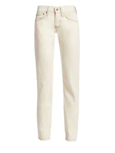 Helmut Lang Under Construction Femme High-rise Bootcut Jeans In Natural