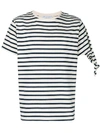 JW ANDERSON JW ANDERSON STRIPED SHORT-SLEEVE T-SHIRT - WHITE