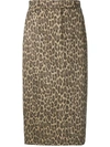 MAX MARA leopard print pencil skirt