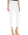 Karen Kane Stretch Woven Capri Pants In White