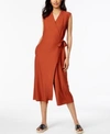 EILEEN FISHER WRAP-FRONT CROPPED JUMPSUIT, REGULAR & PETITE