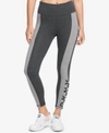 DKNY SPORT COLORBLOCKED LOGO HIGH-WAIST LEGGINGS, CREATED FOR MACY'S