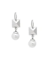 MAJORICA Sterling Silver & 10mm White Pearl Drop Earrings,0400099211986