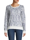 MARC NEW YORK Printed Cotton Sweater,0400099258302