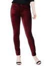 PAIGE Hoxton Velvet High-Rise Skinny Jeans,0400097664293