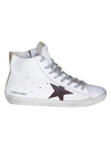 GOLDEN GOOSE HIGH-CUT PATCH SNEAKERS,10696282