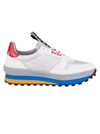 Givenchy White, Grey And Black Tr3 Logo Nylon And Suede Leather Sneakers In Grigio Rosso