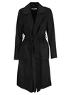 Michael Michael Kors Michael By Michael Kors Coat Belt In Black