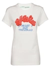 OFF-WHITE OFF-WHITE HEART NOT TROUBLED T-SHIRT,10696513