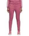 Adidas Originals Sst Striped Jersey Track Pants In Trace Maroon