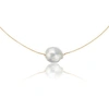 Lily & Roo Gold Baroque Pearl Choker In Pearl