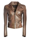 AKRIS Iridescent Leather Jacket