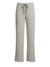 Natori Ulla Brushed Rib-knit Lounge Pants In Heather Grey