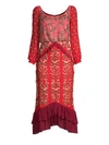 SALONI Isa Embellished Midi Dress