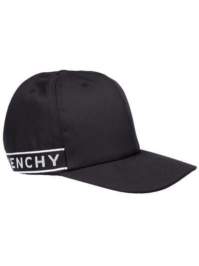 Givenchy Black Branded Baseball Hat
